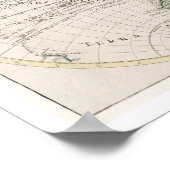 『MAPPA TOTIUS MUNDI』 1682 BY GUILIELMUM DE L'ISLE ポスター (角)