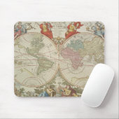 Mappe Monde ou Description du Globe Terrestre及びAq マウスパッド (マウス)