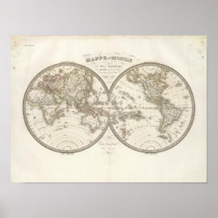 Mappemonde – ワールドマップ ポスター