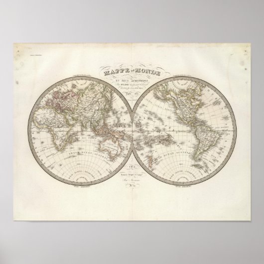 Mappemonde – ワールドマップ ポスター (正面)