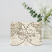 Mappemonde – ワールドマップ ポストカード (スタンド正面)