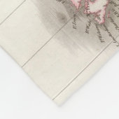 Mappemonde -地球の地図 フリースブランケット (角)