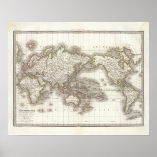 Mappemonde -地球の地図 ポスター