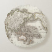 Mappemonde -地球の地図 ラウンドクッション (裏面)