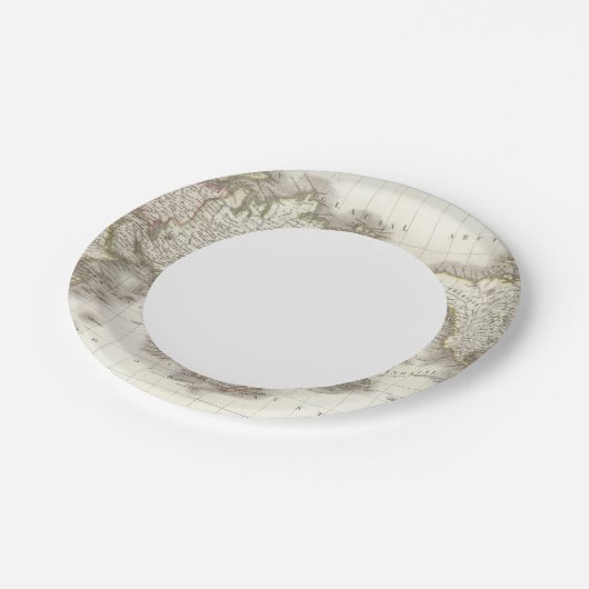 Mappemonde - Globeマップ ペーパープレート (アングル)