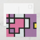 【mapper #2】ポストカード 抽象画 モダン レトロ ポストカード (正面/裏面)