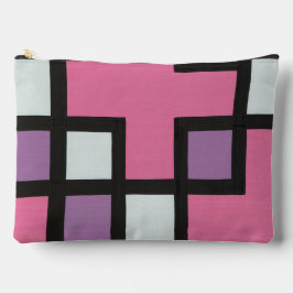 【mapper #2】幾何学　モダン　抽象画　レトロ アクセサリーポーチ