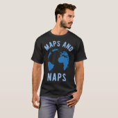 Maps and Naps Geographyeacher Tシャツ (正面フル)
