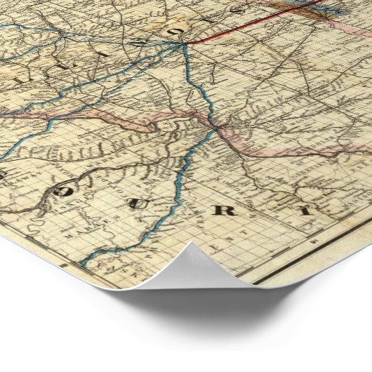 Maps showing the Indiana ポスター (角)