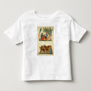 「Maqamatの原稿からの取られる場面 トドラーTシャツ