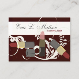 Maquillageの化粧品の口紅のトリオのメーキャップアーティスト 名刺