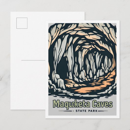 Maquoketa Caves State Park Iowa USA Travel ポストカード (正面/裏面)