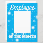 MARレターヘッド月の写真インサート従業員 (正面/裏面)