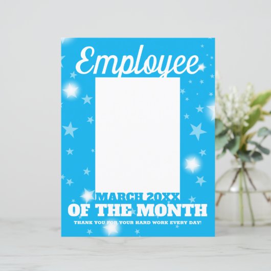 MARレターヘッド月の写真インサート従業員 (スタンド正面)