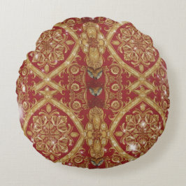 Mara Trumpet Glory Golden Red Ornate Sofa  ラウンドクッション