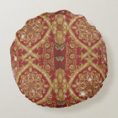 Mara Trumpet Glory Golden Red Ornate Sofa  ラウンドクッション (裏面)