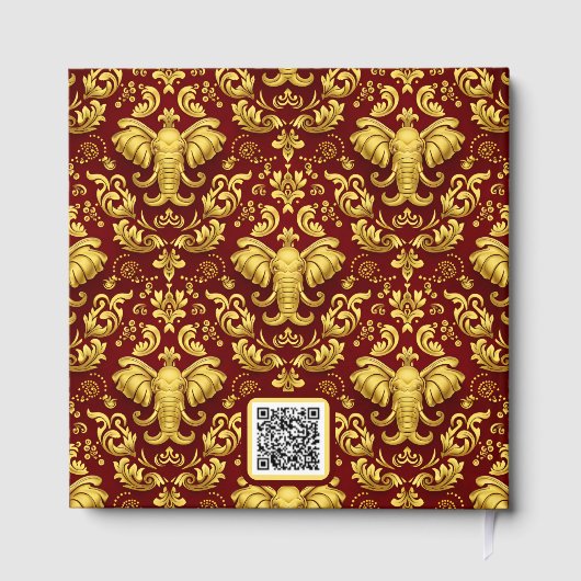 Mara Trumpeting Glory: Crimson & Gold Regal Elepha ゲストブック (裏面)