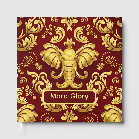 Mara Trumpeting Glory: Crimson & Gold Regal Elepha ゲストブック (正面)