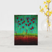 Marabeth QuinのアートワークとのNotecard カード (黄色い花)