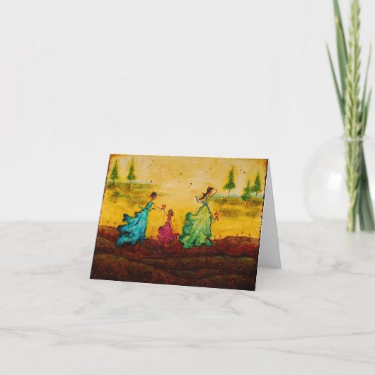 Marabeth Quin著アートワークとの空白のなnotecard カード (正面)