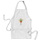Maraca with Sombrero Colorful Fiesta スタンダードエプロン (正面)