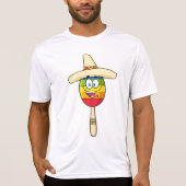Maraca with Sombrero Colorful Fiesta Tシャツ (正面)