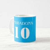 MARADONA 10 /ナポリジャージー印刷オートグラフマグ コーヒーマグカップ (正面左)