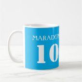 MARADONA 10 /ナポリジャージー印刷オートグラフマグ コーヒーマグカップ (左)