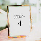 MARAH Modern Elegant Minimal Table Number Card 招待状