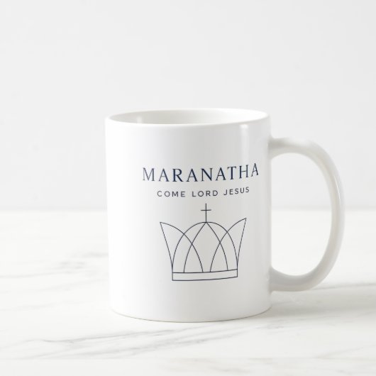 Maranatha Christian Modern Minimalist  コーヒーマグカップ (右)