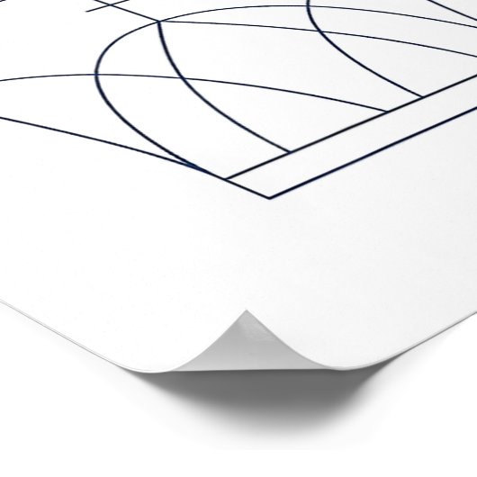 Maranatha Christian Modern Minimalist  ポスター (角)