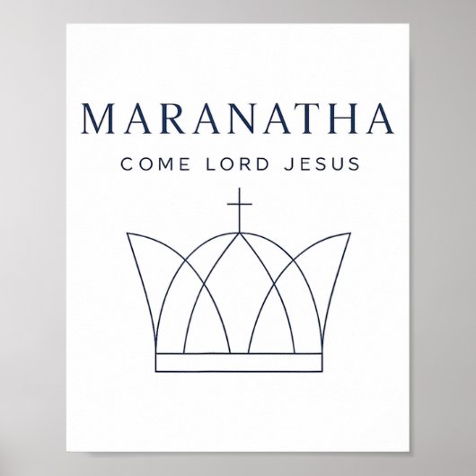 Maranatha Christian Modern Minimalist  ポスター (正面)