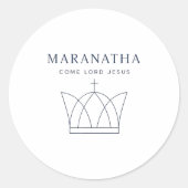 Maranatha Christian Modern Minimalist ラウンドシール (正面)