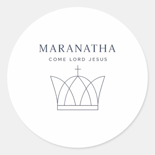 Maranatha Christian Modern Minimalist  ラウンドシール (正面)