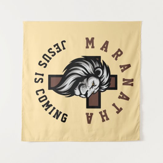 Maranatha Jesus is coming  タペストリー (正面(横))