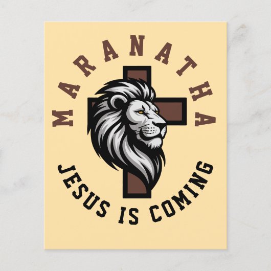 Maranatha Jesus is coming  チラシ (正面)