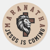 Maranatha Jesus is coming  ラウンドシール (正面)