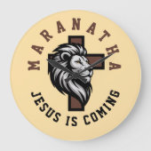 Maranatha Jesus is coming  ラージ壁時計 (正面)