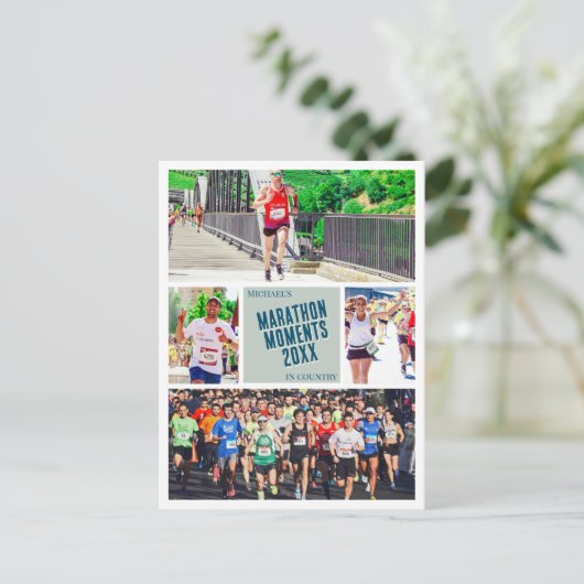Marathonの写真はがき走を作成する ポストカード (スタンド正面)
