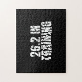 Marathon 26.2トレーニングのランニングギア ジグソーパズル (縦)