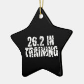 Marathon 26.2トレーニングのランニングギア セラミックオーナメント (左)