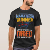 Marathon Running Training Runner Finisher Coach Be Tシャツ (正面)