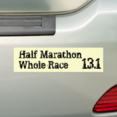 MarathonWholeの半分の競争13.1 バンパーステッカー (車上)