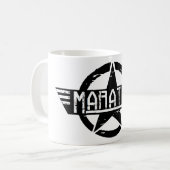 Maraton "Black Star", Mug (White) コーヒーマグカップ (正面左)