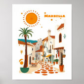 Marbella spain holiday mediterranean  ポスター (正面)