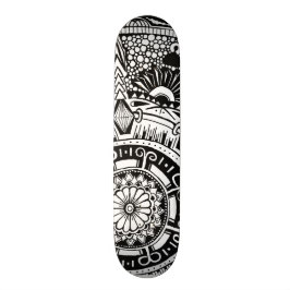 Marbke circle skateboard with bohemian style スケートボード