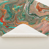 Marble abstract acrylic background. Marbling artwo シェルパブランケット (3/4)