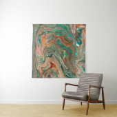 Marble abstract acrylic background. Marbling artwo タペストリー (インサイチュ(横))