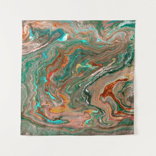 Marble abstract acrylic background. Marbling artwo タペストリー (正面)