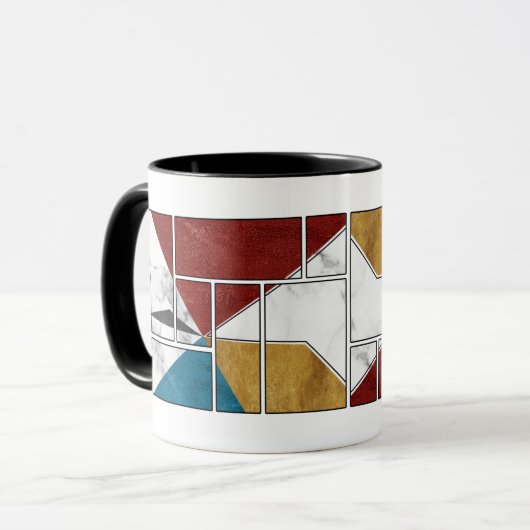 Marble Abstract mug design マグカップ (正面左)